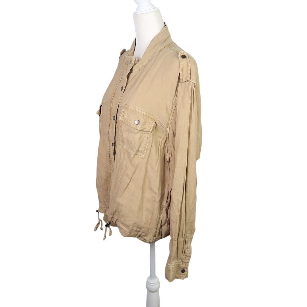 Rails Collins Jacket Tan Toffee Linen And Cupro B… - image 3